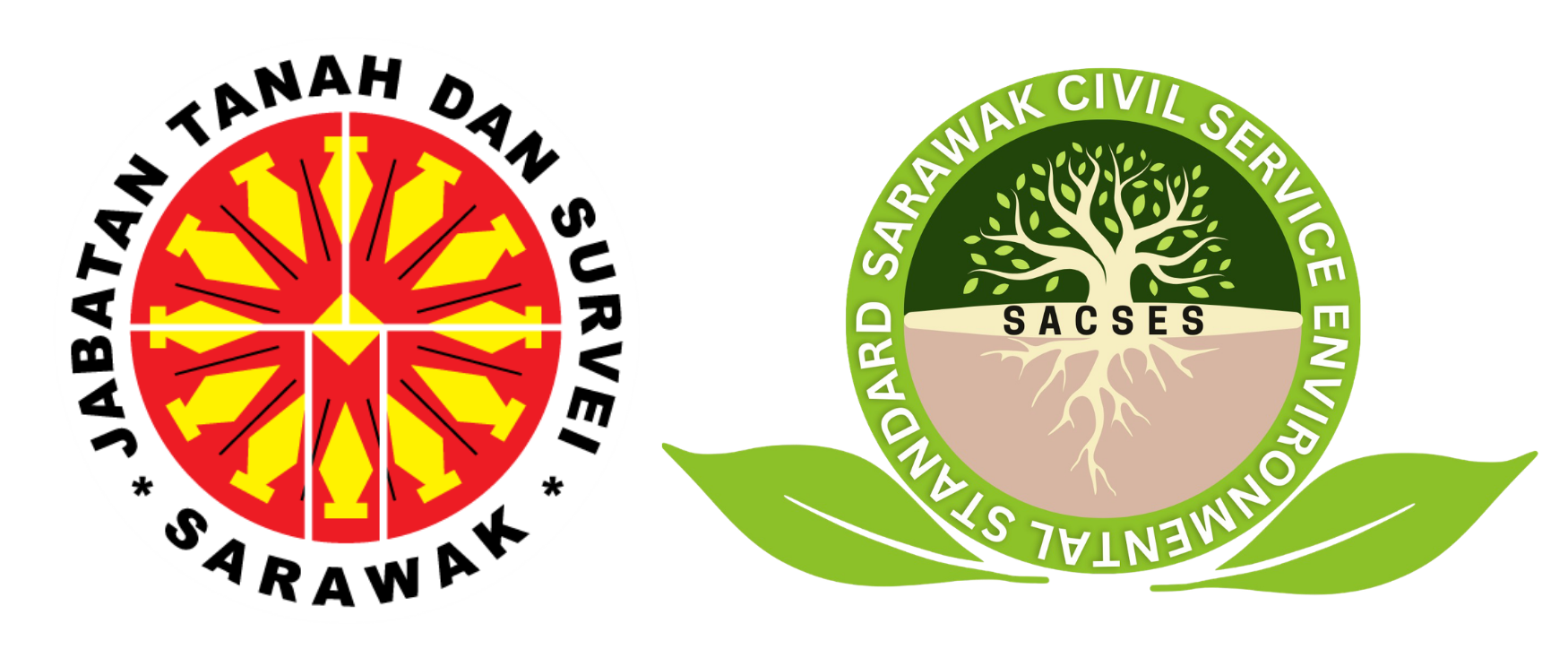 Logo Jabatan Tanah dan Survei Sarawak dan SACSES